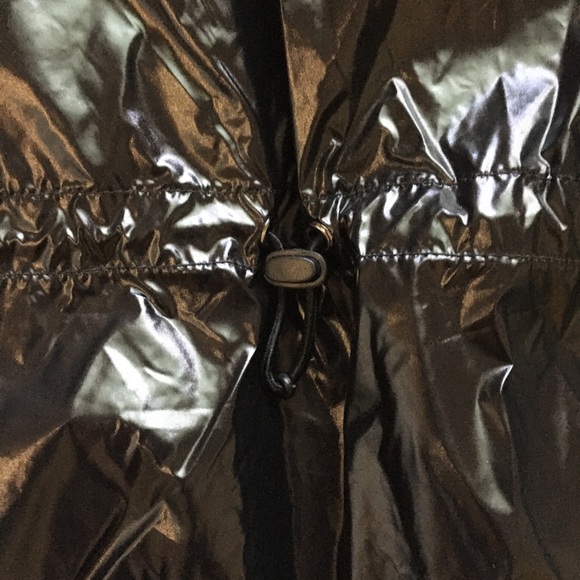 JoyLab | Black Metallic Windbreaker Poncho - Picture 8 of 8